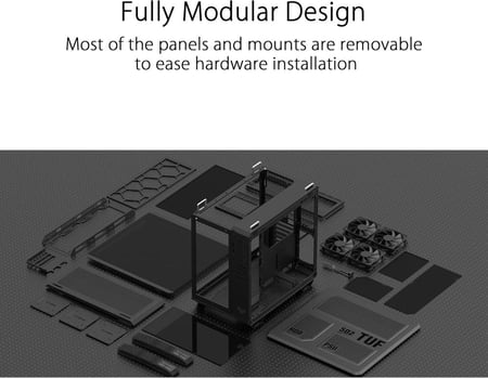 Asus TUF Gaming GT502 Plus White Mid Tower ATX PC Case كيس كمبيوتر