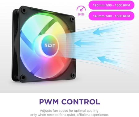 NZXT F120 RGB Core Sublime RGB - PWM Control - Single 120mm