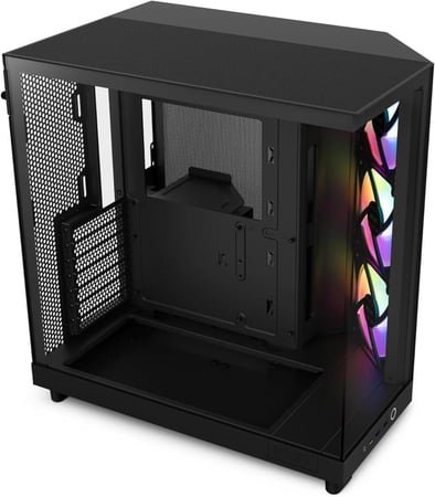 NZXT H6 Flow RGB Mid-Tower Airflow Case Black كيس للكمبيوتر