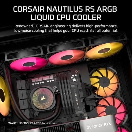 CORSAIR Nautilus 240 RS ARGB Liquid CPU Cooler مبرد مائي