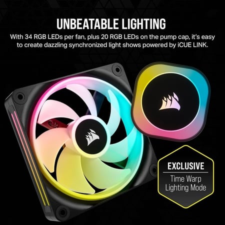 CORSAIR iCUE Link H150i RGB Liquid CPU Cooler مبرد مائي