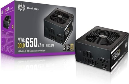 Cooler Master MWE 650 Gold V2 Power Supply - Fully Modular   باور سبلاي