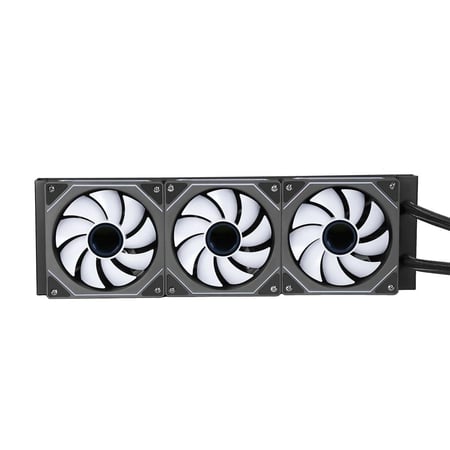 مبرد مائي ثيرمو مع شاشة تتحكم فيها T360 مراوح ARGB لون أسود