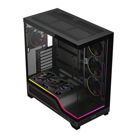 Egeira Case CRULSER BLACK w/6 fans, Type-C صندوق