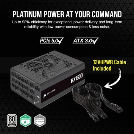 Corsair HX1500i Fully Modular Ultra-Low Noise ATX Power Supply بور سبلاي