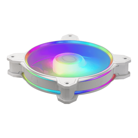 Cooler Master MasterFan MF120 Halo2 3in1 ARGB Gen 2 LED Rings Case Fan - White
