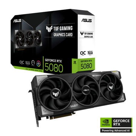 ASUS TUF Gaming GeForce RTX™ 5080 16GB GDDR7 OC Edition كرت الشاشة من اسوس