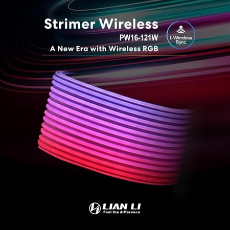 ليان لي كيبل تمديد طاقة لاسلكي 16 دبوس من ستريمر - RGB قابل للعنونة مع تحكم - 12 شريط LED - وحدة لاسلكية غير متضمنة؛ مطلوب للاستخدام PW16-