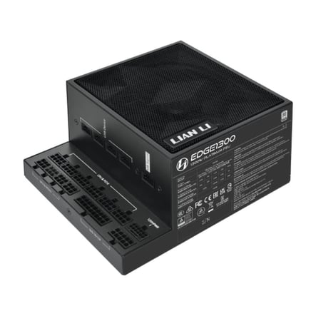 LIAN LI EDGE L-Shape Design Fully Mod : Power Supply 850W 80+ Platinum - ATX 3.1 - Black باور سبلاي