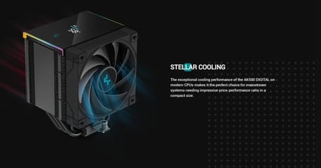 DeepCool AK500 digital Air cooler Black