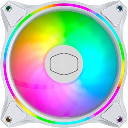 Cooler Master MasterFan MF120 Halo White Edition Duo-Ring Addressable RGB 120mm Fan