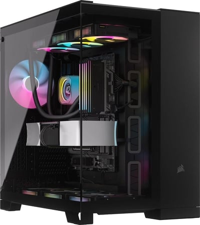 CORSAIR iCUE LINK 6500X RGB Mid-Tower ATX Dual Chamber PC Case كيس للكمبيوتر