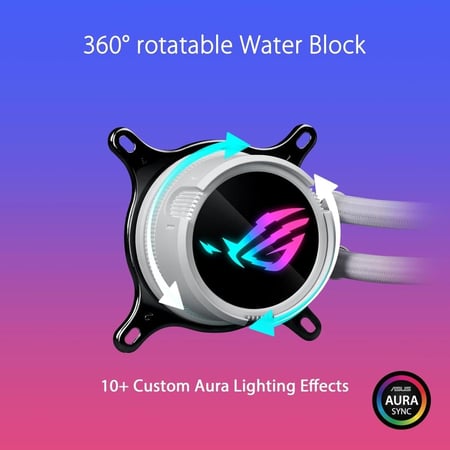 ASUS ROG Strix LC III 360 ARGB All-in-one CPU Liquid Cooler White Edition مبرد مائي