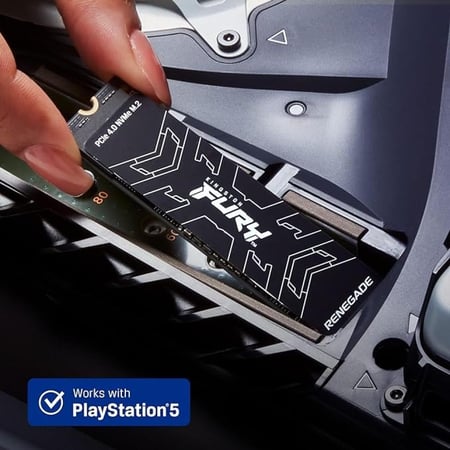 Kingston FURY Renegade 2TB PCIe Gen 4.0 NVMe M.2 Internal Gaming SSD | Up to 7300 MB/s | Graphene Heat Spreader | 3D TLC NAND | Works with PS5 | SFYRD/2000G, Solid State Drive