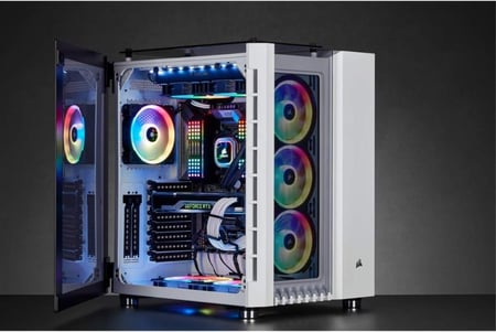 CORSAIR Crystal Series 680X RGB High Airflow Tempered Glass ATX Smart Case, White