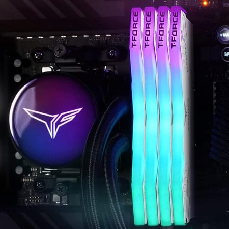 TEAMGROUP DELTA RGB DDR5 DESKTOP MEMORY 16GB(2x8GB) 5200hz White رامات