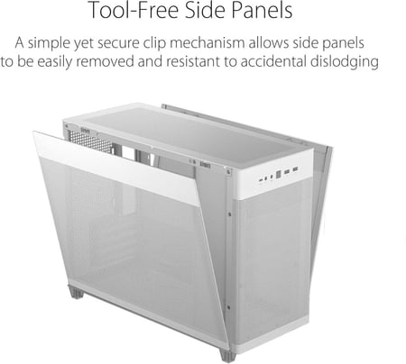 ASUS Prime AP201 33-Liter MicroATX White case  كيس كمبيوتر
