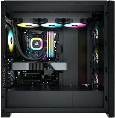 Corsair H150 RGB 360mm Liquid CPU Cooler black مبرد مائي
