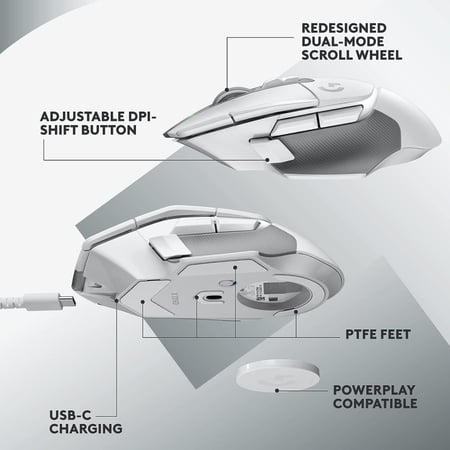 Logitech G502 X Plus Lightspeed Wireless RGB Gaming Mouse ماوس العاب