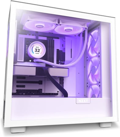 Kraken Elite 240RGB 240mm AIO Liquid Cooler with LCD Display and RGB Fans White مبرد مائي