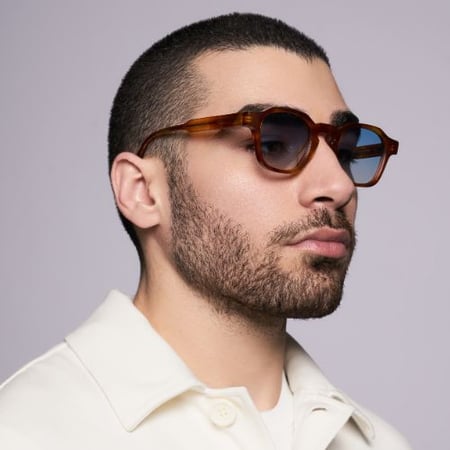 نظارات مود الرجالية بإطار هافانا | Mood Sunglasses