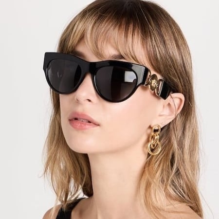 نظارات فيرزاتشي نسائي أسود