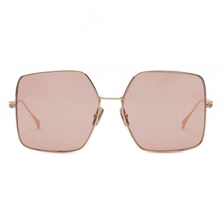 نظارات فندي نسائي بإطار روز قولد معدني