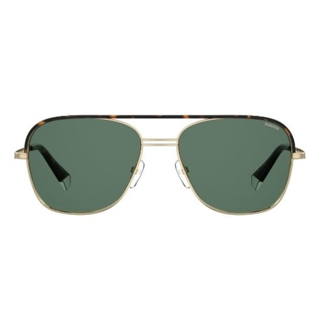 نظارة شمسية ماركة بولارويد رجالي افياتور نصف هافانا و ذهبي