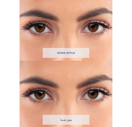 أكيوفيو ديفاين عدسات لاصقة ملونة للاستخدام الواحد - عبوة من 30 حبة