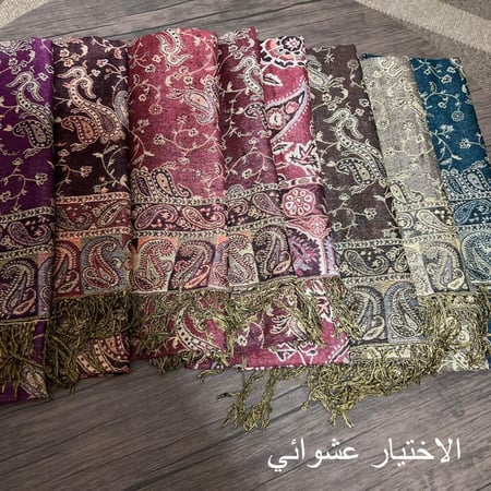 بوكس شتاء (2026) شال كشميري فاخر مع كوب قهوة  وبطاقة اهداء