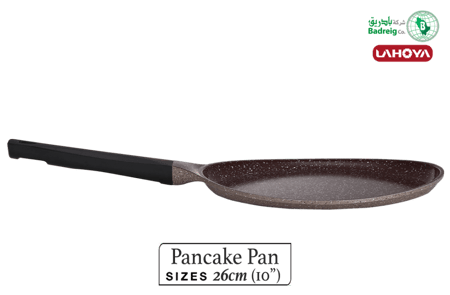 لاهويا طاوة بانكيك مطلية بالسيراميك مقاس 26 سم 0.7 لتر