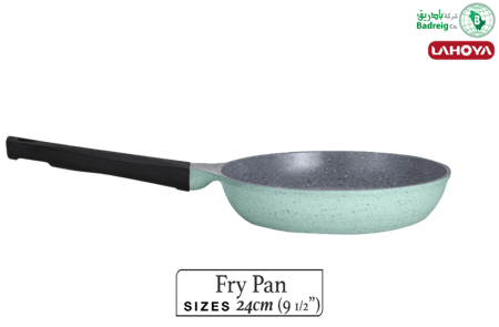 لاهويا طاوة قلي مطلية بالسيراميك مقاس 24 سم 1.9 لتر