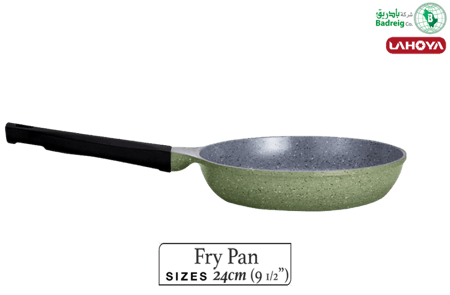 لاهويا طاوة قلي مطلية بالسيراميك مقاس 24 سم 1.9 لتر