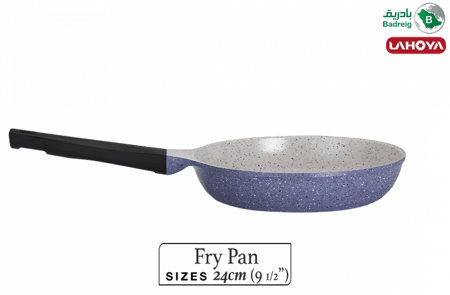 لاهويا طاوة قلي مطلية بالسيراميك مقاس 24 سم 1.9 لتر