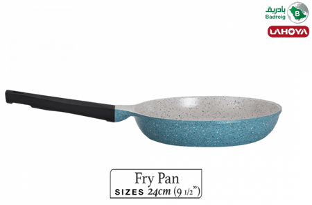 لاهويا طاوة قلي مطلية بالسيراميك مقاس 24 سم 1.9 لتر