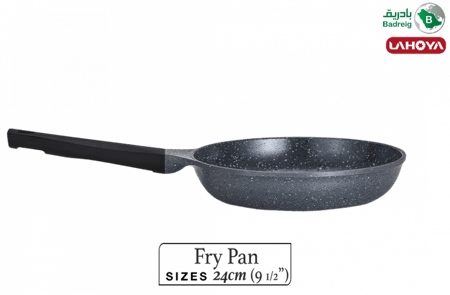 لاهويا طاوة قلي مطلية بالسيراميك مقاس 24 سم 1.9 لتر