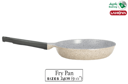 لاهويا طاوة قلي مطلية بالسيراميك مقاس 24 سم 1.9 لتر