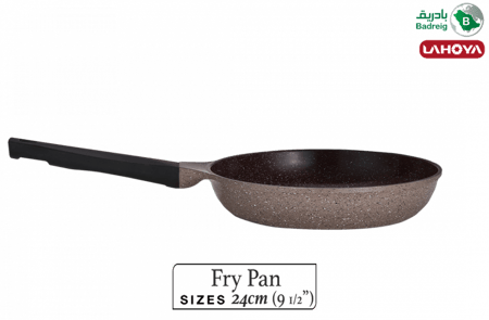 لاهويا طاوة قلي مطلية بالسيراميك مقاس 24 سم 1.9 لتر