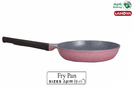 لاهويا طاوة قلي مطلية بالسيراميك مقاس 24 سم 1.9 لتر