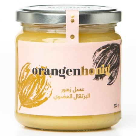 عسل زهور البرتقال العضوي