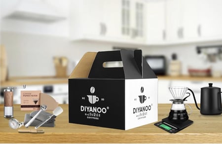 مجموعة تحضير قهوة احترافية V60 من 9 قطع