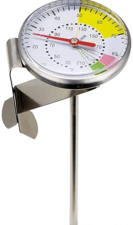 مقياس حرارة مخصص لقياس درجة حرارة القهوة والحليب