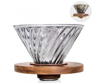 مجموعة تقطير قهوة احترافي V60 لماكينة - 4 قطع