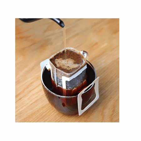 مجموعة أكياس ورقية يابانية لفلتر القهوة بالتنقيط مكونة من 50 كيس أبيض 7.5 x 9سم