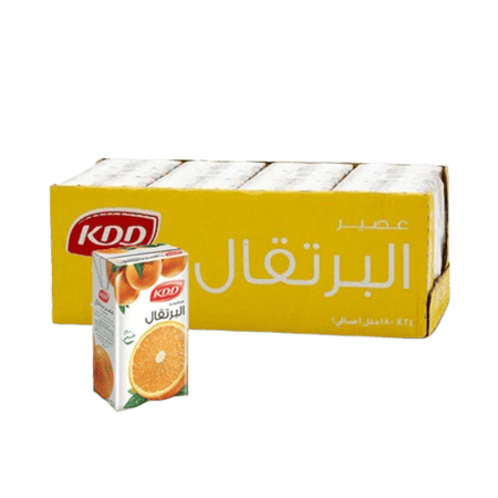 عصير برتقال كي دي دي كرتون 24 حبة ×180مل
