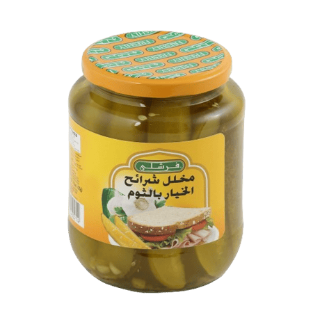 مخلل شرائح الخيار بالثوم من فرشلي 740غ