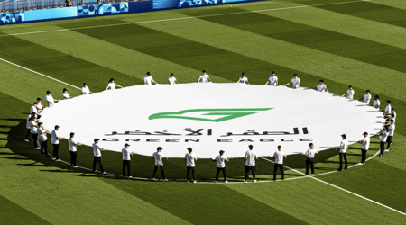 علم ملاعب دائري أرضي