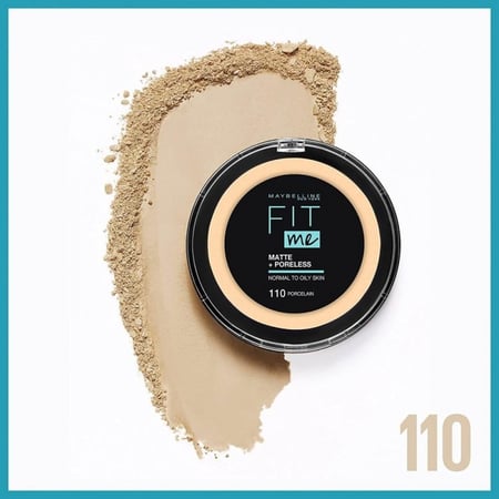 بودرة الوجه فت مي مات بورليس ميبلين MAYBELLINE FIT ME MATTE PORELESS