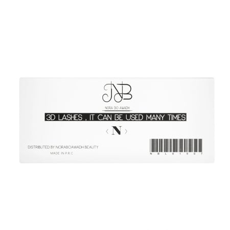 نورة بو عوض - رموش المنك الطبيعي خيط اسود O