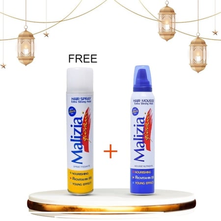 عرض ماليزيا اشتري رغوة موس لتثبيت الشعر واحصلي على بخاخ تثبيت مجانا